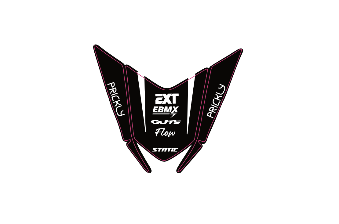 Talaria rear fender decal (Chrome glitter)