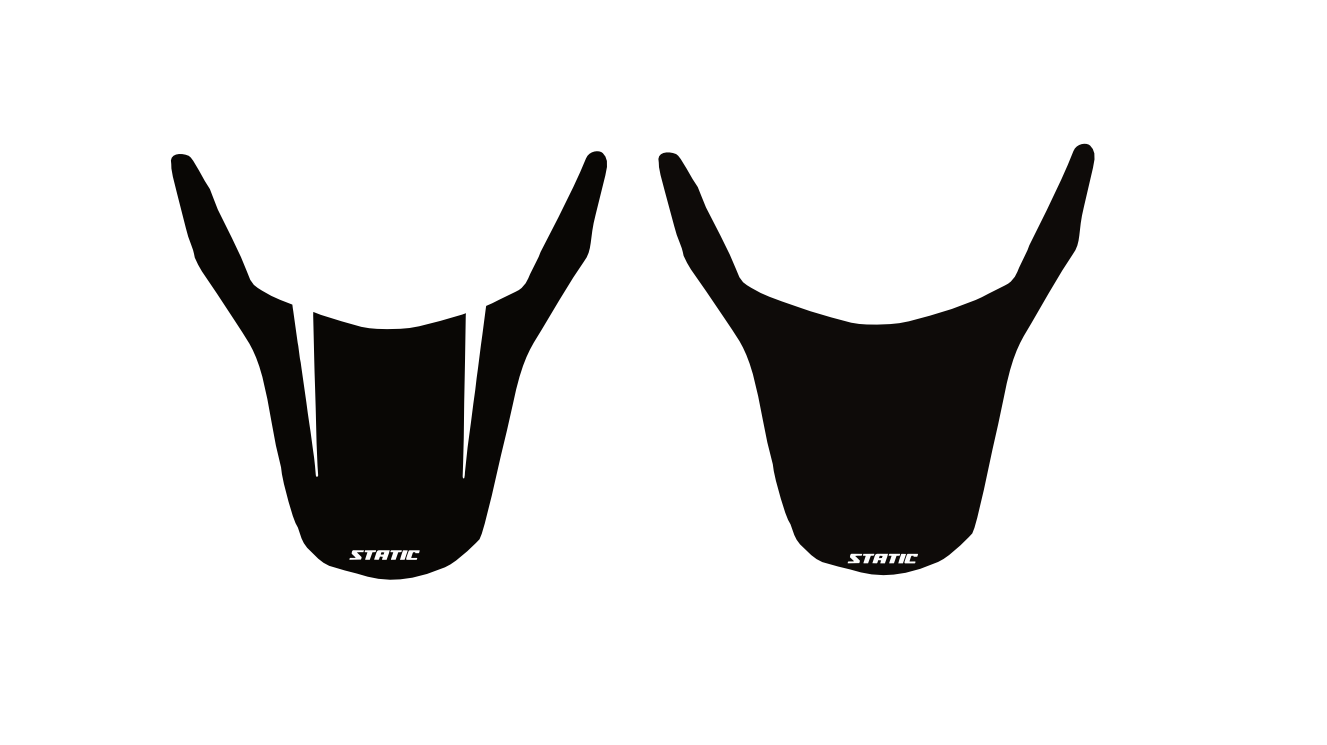 Surron rear fender decal (Chrome glitter)