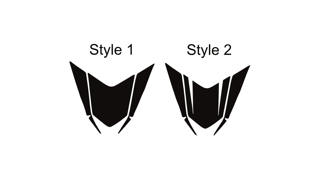 Talaria rear fender decal (Chrome glitter)