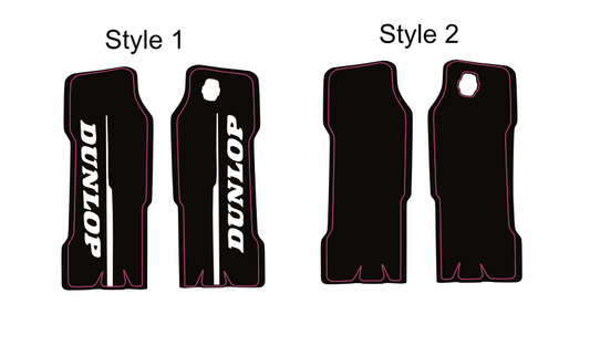 KKE fork guard decals (Chrome glitter)