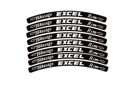 Excell rim stickers (Chrome glitter)