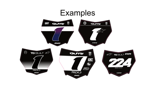 Motocutz Plate Decal (Chrome Glitter)