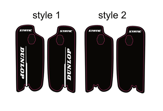 FAST-ACE fork guard decals (Chrome Glitter)