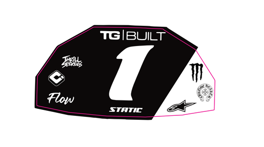 KUKRIN G2,G4 plate decal  (Chrome glitter)