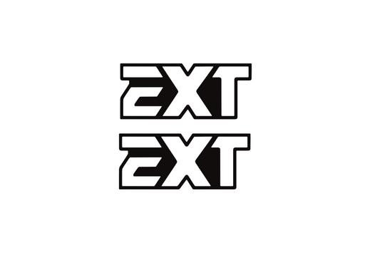 EXT fork stickers (Chrome glitter)
