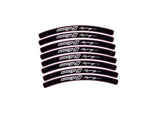 Warp 9 Rim stickers (Chrome Glitter)